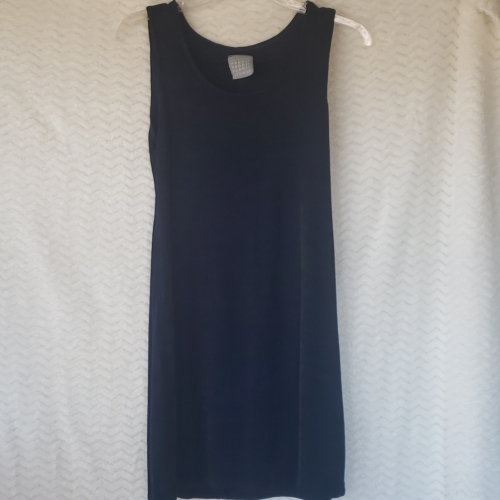 Rabbit designs Petite blue sleeveless dress